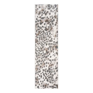 Gertmenian Ciaran Gaia Modern Animal Print Gray Ivory Indoor Polypropylene Area Rug - 1 of 4