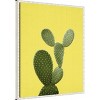 Amanti Art Yellow Cactus by Lola Peacock Canvas Wall Art Print Framed - 2 of 4