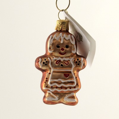 Golden Bell Collection 2.75" Czech Gingerbread Girl Christmas  -  Tree Ornaments