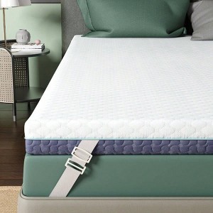 2 Inch Foam Mattress Topper, Queen Size, for Back Relief, Orthopedic with Breathable Cover - 1 of 4
