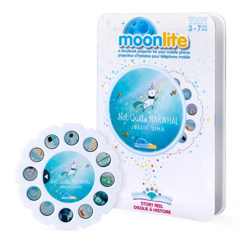 for Ages 3 and Up Moonlite Not Quite Narwhal Story Reel for Storybook Projector