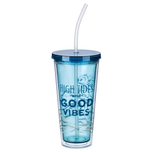 Fairly Odd Novelties 20oz Blue Cup Made Out Of Melamine 2 Pack Living It  Large Drink Solo or With A Friend