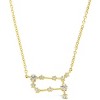SHINE by Sterling Forever Delicate CZ Constellation Pendant Necklace Gold Gemini - 3 of 4