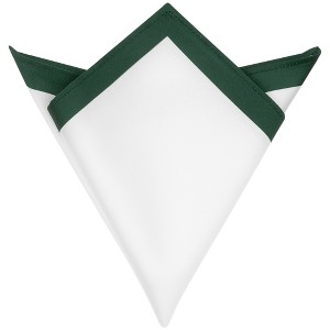 INSPIRE CHIC Men's Lightweight Solid Color Polyester Pocket Square - 1 of 4