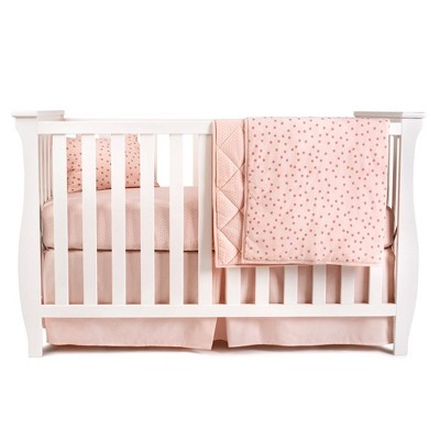 Ely's & Co. Baby Crib Bedding Sets  Includes Crib Sheet, Quilted Blanket, Crib Skirt, and Baby Pillowcase