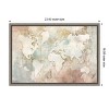 Amanti Art Blushing World Map by Roozbeh Canvas Wall Art Print Framed 23 x 16-in. - 4 of 4