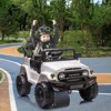 Electric Car, Licensed Toyota 12V Ride-On Car, for Kids with RC, Music, LED Lights, Double Doors, Safety Belt - 2 of 4