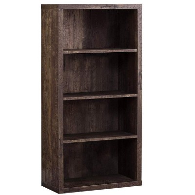 Monarch Specialties Bookshelf Bookcase Etagere 5 Tier 48InchH Office Bedroom Laminate Brown Contemporary Modern