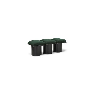 Meridian Furniture,Pavilion Boucle Fabric Bench - 1 of 4