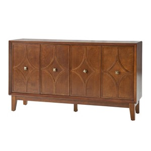 Elvira 60 Wide Sideboard with Adjustable Shelves|ARTFUL LIVING DESIGNS-WALNUT - 1 of 4