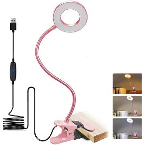 YEERSWAG Flexible Gooseneck Clip-On Desk Lamp with USB Powered - 1 of 4