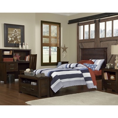 Twin Highlands Alex Panel Bed Espresso - Hillsdale Furniture