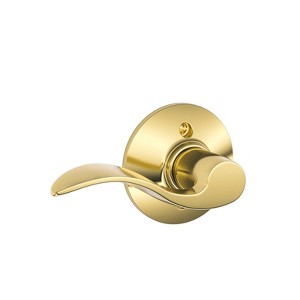 Schlage Accent Bright Brass Dummy Lever Right Handed - 1 of 1