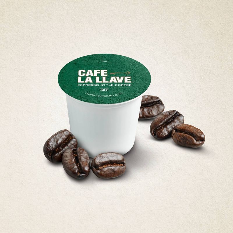 Cafe La Llave Espresso Roast Single Serve Coffee - 24ct, 4 of 9