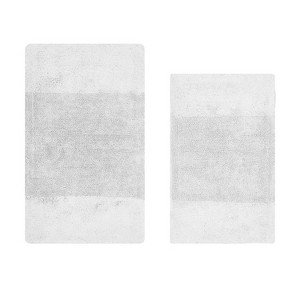 Granada 2 Piece Bath Rug Set 100% Premium Cotton Tufted Non-Slip Backing Bathmats for Bathroom, Super Soft Absorbent, Machine Washable - 1 of 4