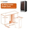 Ca'Lefort 15 inch Single l Zone Wine Cooler with Panel Ready Door - 2 of 4