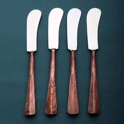 Inox Artisans Ridge Butter Knife/Spreader 4 Pc. Set