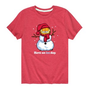Boys' - Garfield - Have An Ice Day Short Sleeve Graphic T-Shirt - 1 of 4