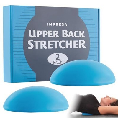 Impresa [2 Pack] Upper Back Stretcher for Spine Decompression - Thoracic Spine Stretcher for Mobility - Posture Corrector Device