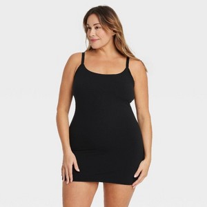 Women's Luxe 4-Way Stretch Slip Dress - Auden™ Black - 1 of 4