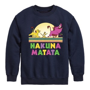 Boys' - Disney - The Lion King Graphic Long Sleeve Fleece Sweatshirt - 1 of 3