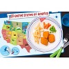 Merka Kids Silicone Placemat Map Placemats For Kids Reusable Us Geography  Map And The Capitals Of All 50 States : Target