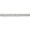 Black Bow Jewelry Men's 7.75mm Sterling Silver Solid Domed Curb Chain Bracelet - 2 of 4