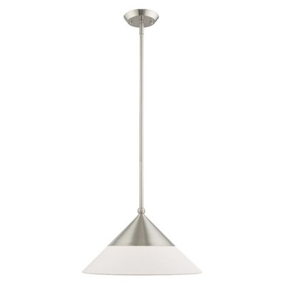 Livex Lighting Stockholm 1 - Light Pendant in  Brushed Nickel