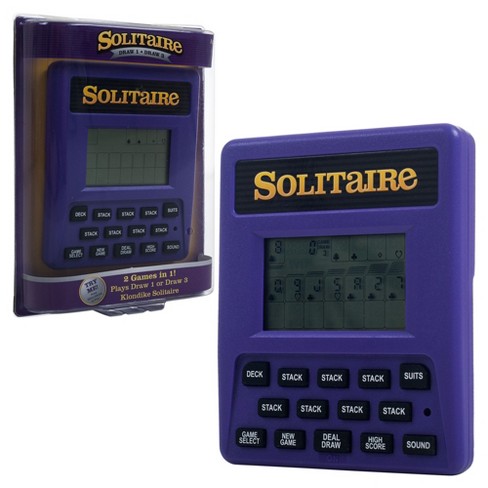 Handheld solitaire deals game