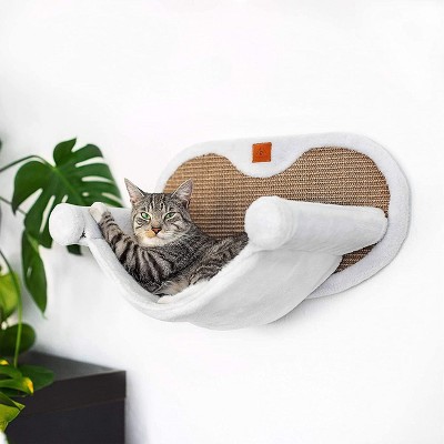 Pfotenolymp Hammock For Cats Stable With Wall Mounting - White : Target