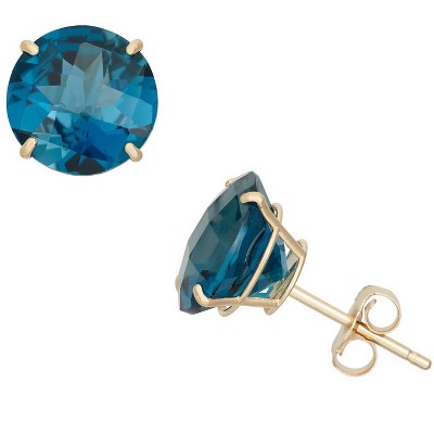 london blue topaz-yellow gold