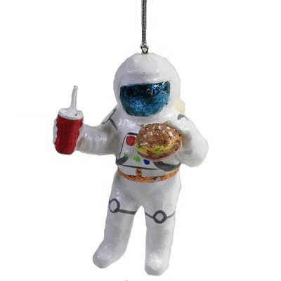 Holiday Ornament 4.0" Galactic Junk Food Astronaut Fast Burger Shake  -  Tree Ornaments