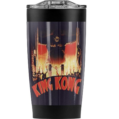 King Kong At The Gates Steel Tumbler 20oz Coffee Travel Mug