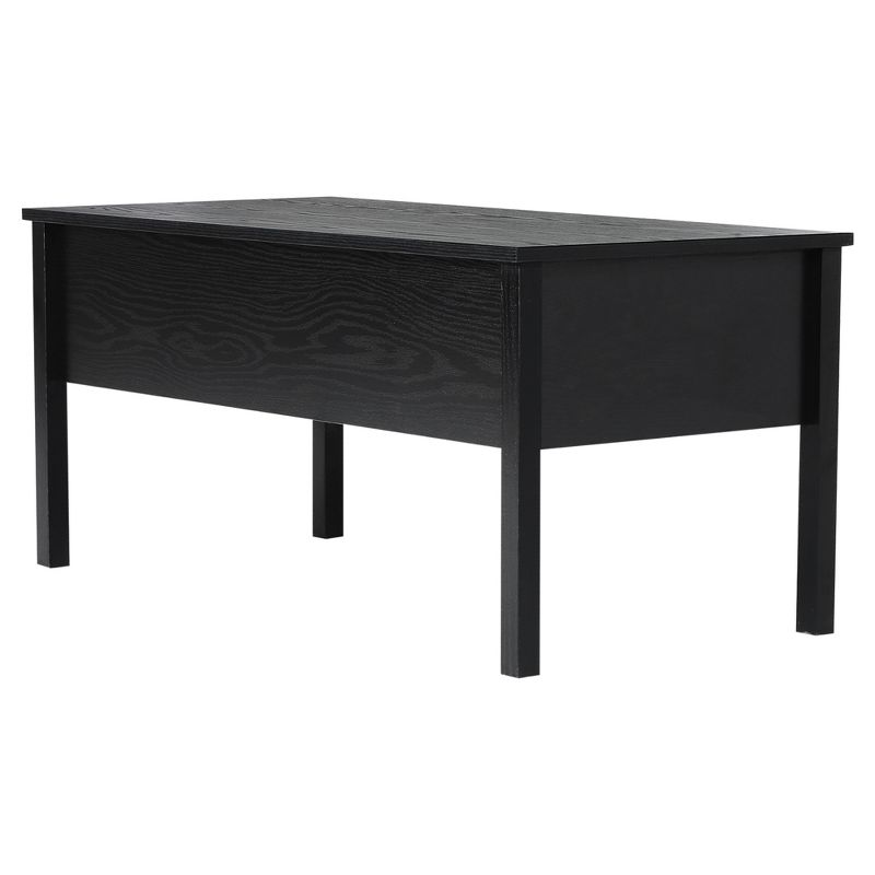 HOMCOM 39" Modern Lift Top Coffee Table Desk With Hidden Storage Compartment for Living Room, 4 of 11