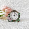 Aoibox Silent Mini Vintage Analog Table Clock with Hand-Painted Metal Body and Non-Ticking Core for Shelf, Bedroom, Desk, Gift - 4 of 4