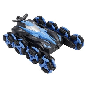Topteng RC Stunt Car, 360 Flip & Rotate, LED Lights, Realistic Mist, Wristband Controller - 1 of 4