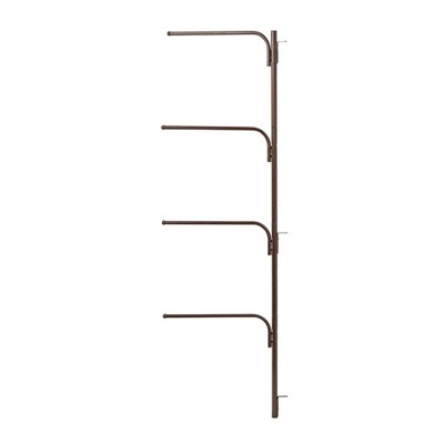 Bronze Wall Mounted Hinge-It Clutterbuster Towel Bar