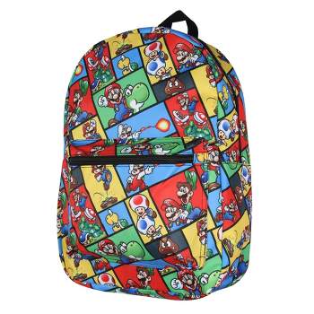 3D Molded Super Mario 5-Piece Backpack Set with Lunch Box, Gadget