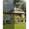 11x11ft Pop Up Gazebo Tent with Mosquito Netting, Outdoor Canopy Shelter Easy Setup, Water & UV Resistant - 4 of 4