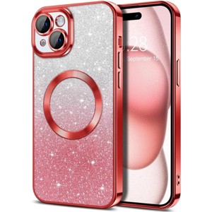 Entronix [Magnetic] Case Compatible with iPhone 15 - [Clear Back] Luxury Glossy Cover - 1 of 4