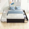 CAVINAS Full Size Modern Design Platform Bed Frame with Drawers/Trundle,No Box Spring Needed - 2 of 4