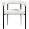 Meridian Furniture,Louie Boucle Fabric Dining Chair, Set of 2 - 3 of 4