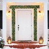 6ft/ 9ft Pine Christmas Garland with Pine Cones and Red Berries for Door, Fireplace, Stair, Window - 3 of 4