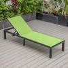 LeisureMod Marlin Patio Sling Chaise Lounge Chair in Black Aluminum - 4 of 4