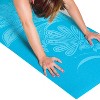 Tone Fitness Floral Yoga Mat - Blue(5mm) - 4 of 4