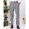 INSPIRE CHIC Men's Classic Fit Flat Front Business Work Prom Striped Pants - 3 of 4
