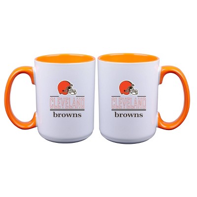 Cleveland Browns NFL Mugs 12 Ounce lot of 2
