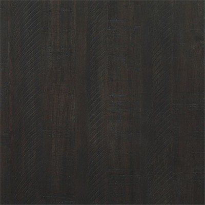 Elliston Gray and Beige Wood Backless Saddle Counter Stool