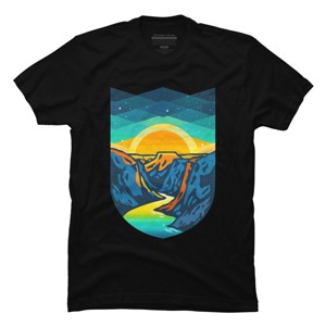 Men's Design By Humans Vintage Grand Canyon Summer Sunrise By Glennjonez T-Shirt - 1 of 4