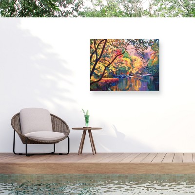 Trademark Fine Art - David Lloyd Glover Color Reflections Matted Framed Art